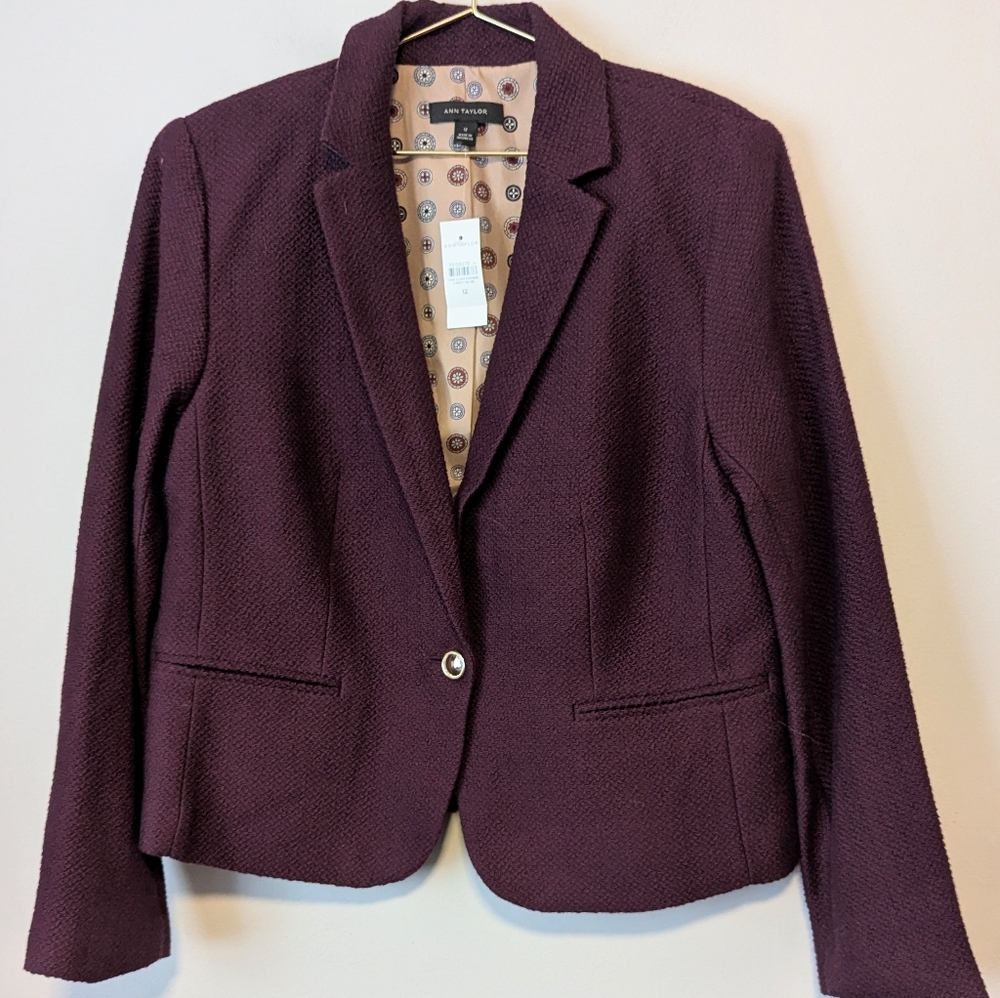 Ann Taylor Purple Blazer